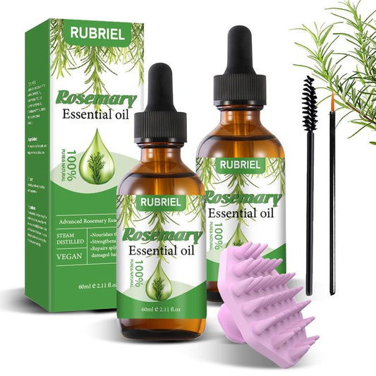 Huile Capillaire Fortifiante Romarin & Ricin — Croissance & Soin Quotidien