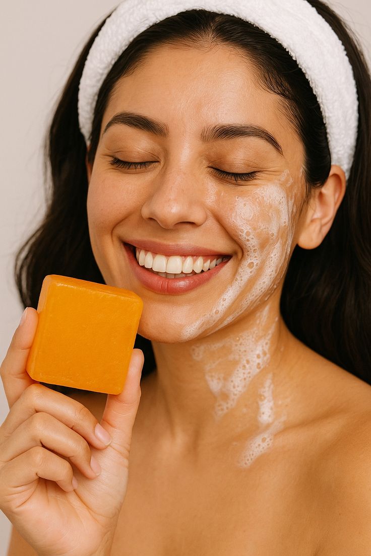 Savon Nettoyant Citron & Curcuma — Fait Main, 100g