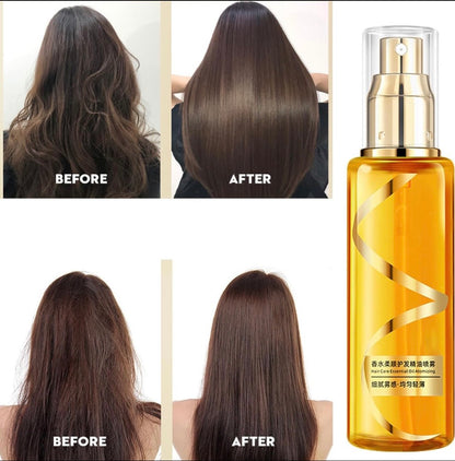 Spray Huile Essentielle Capillaire — Brillance, Réparation & Nutrition 100ml