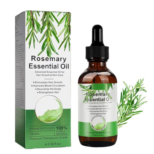 Huile Capillaire Fortifiante Romarin & Ricin — Croissance & Soin Quotidien