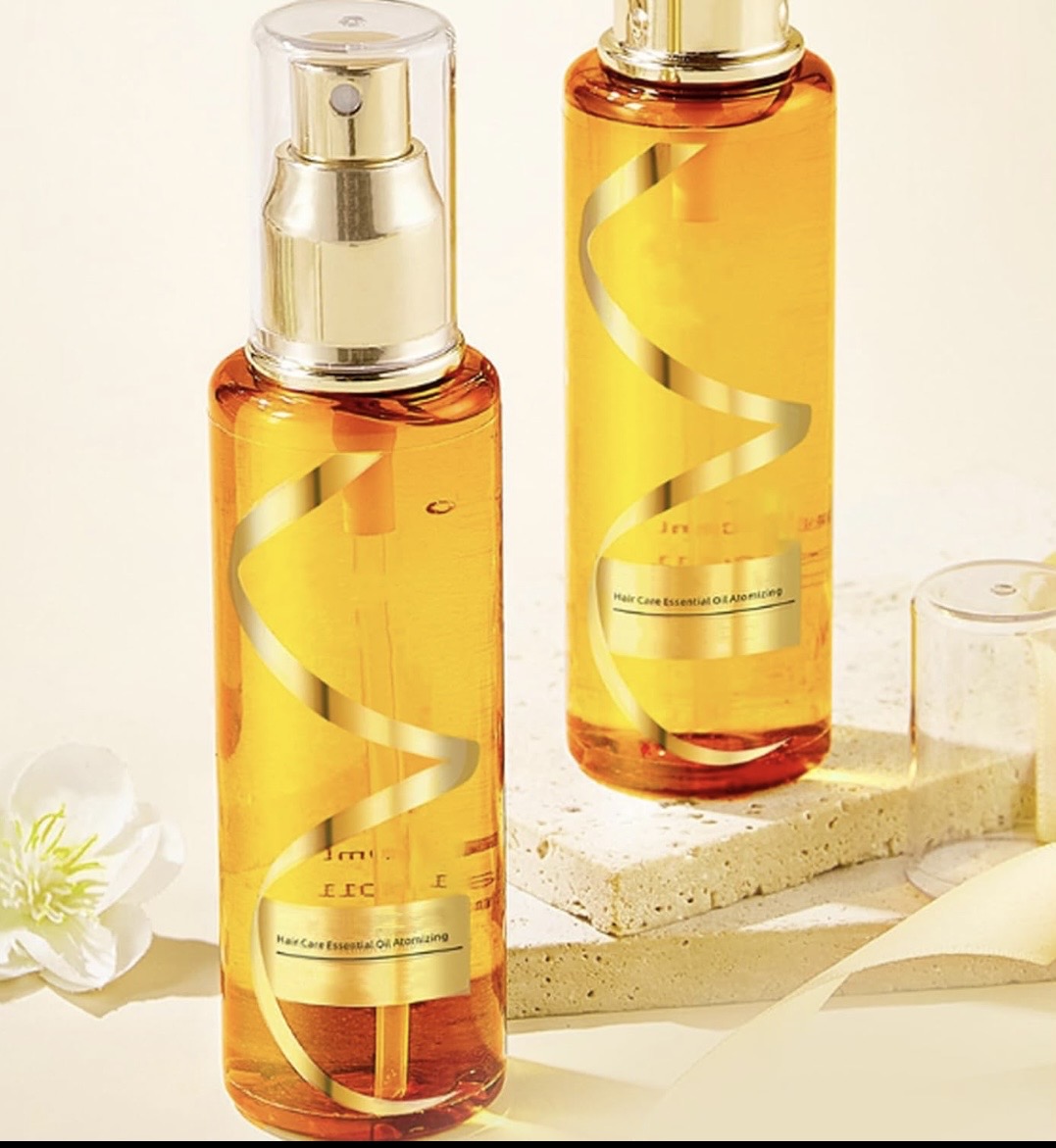 Spray Huile Essentielle Capillaire — Brillance, Réparation & Nutrition 100ml