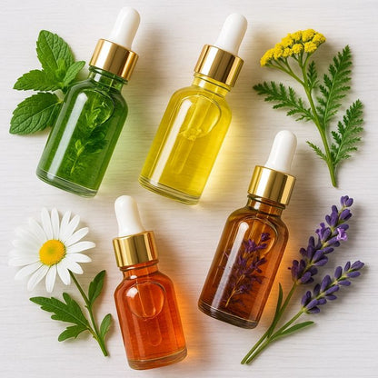 Huile Capillaire Fortifiante Romarin & Ricin — Croissance & Soin Quotidien