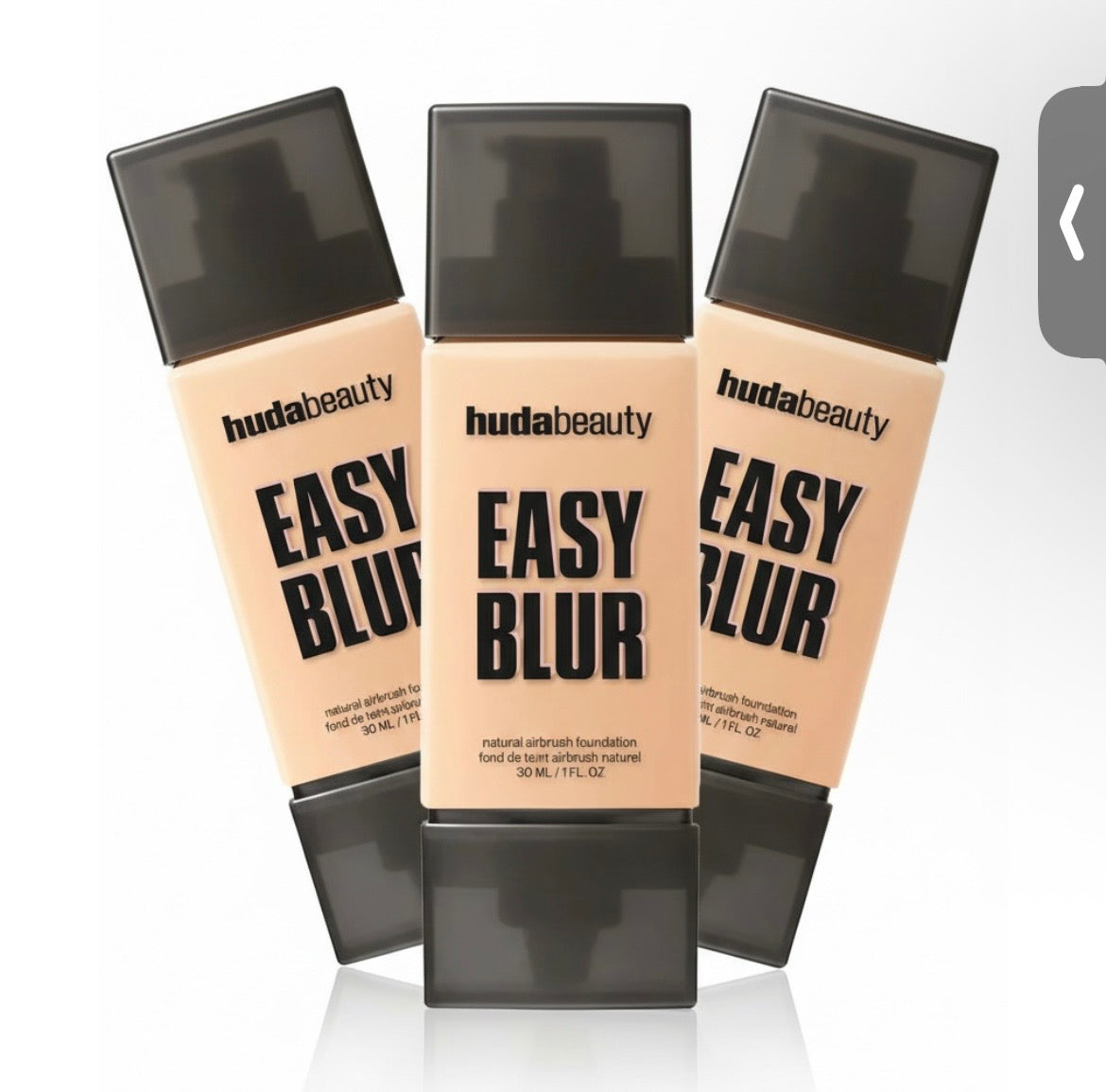 Fond de teint Easy Blur Huda Beauty teint naturel