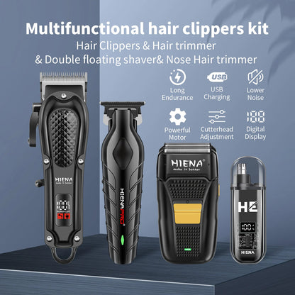 Hyena finition Machine électrique professionnelle tondeuses à cheveux électriques tondeuse à barbe Rechargeable hommes rasoir tondeuse à cheveux Kit