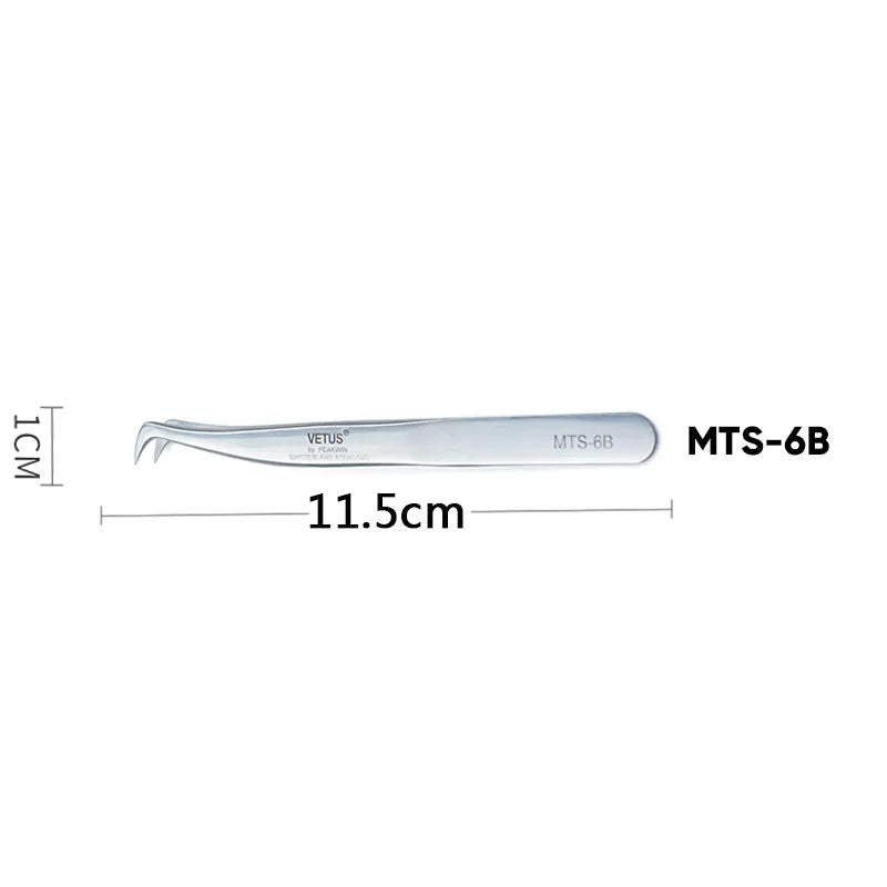Pince à Cils VETUS Acier Inoxydable — Précision Professionnelle