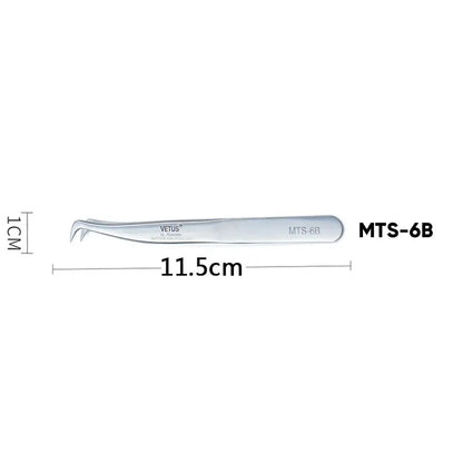 Pince à Cils VETUS Acier Inoxydable — Précision Professionnelle
