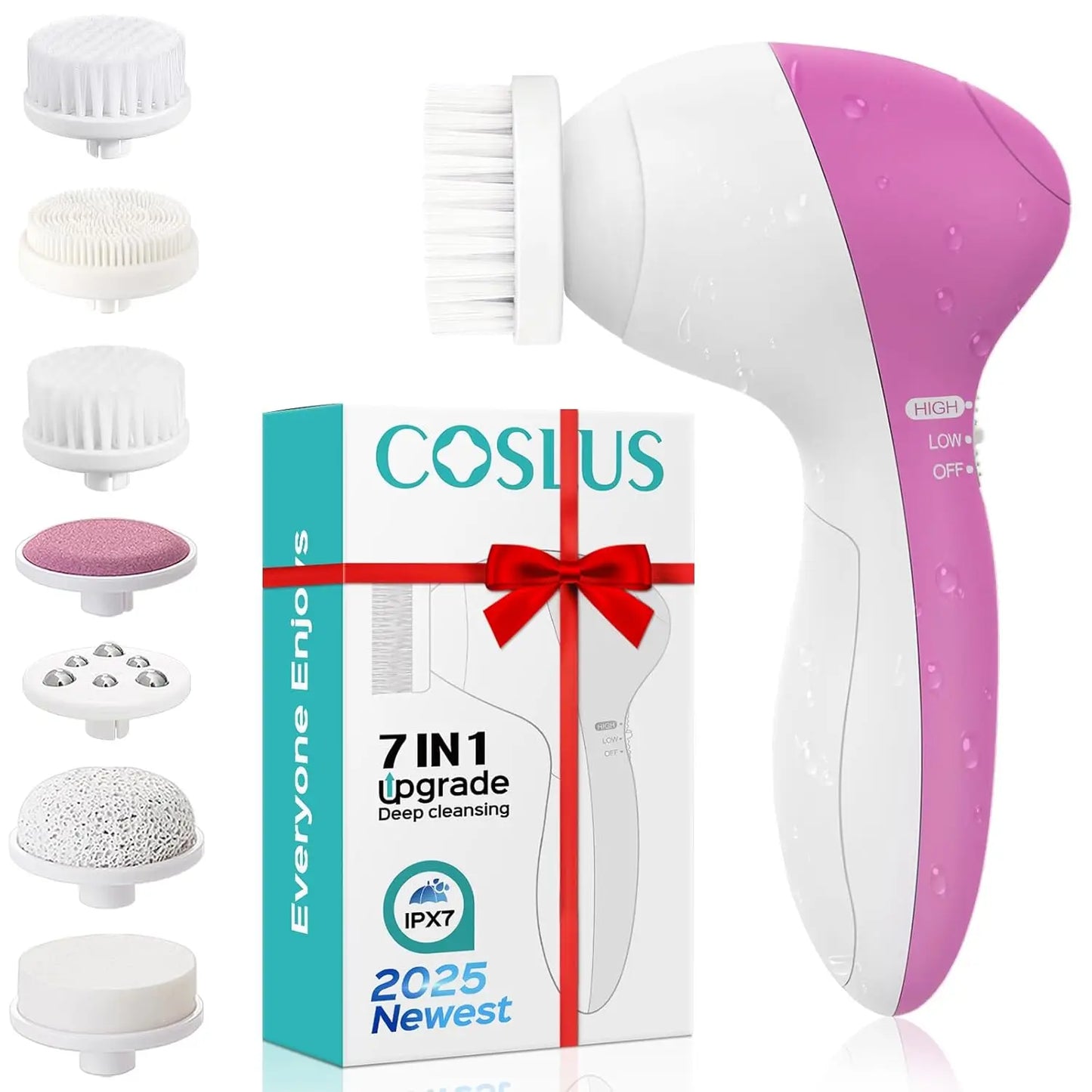 Brosse Nettoyante Électrique 5-en-1 — Massage & Nettoyage des Pores Visage