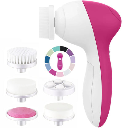 Brosse Nettoyante Électrique 5-en-1 — Massage & Nettoyage des Pores Visage