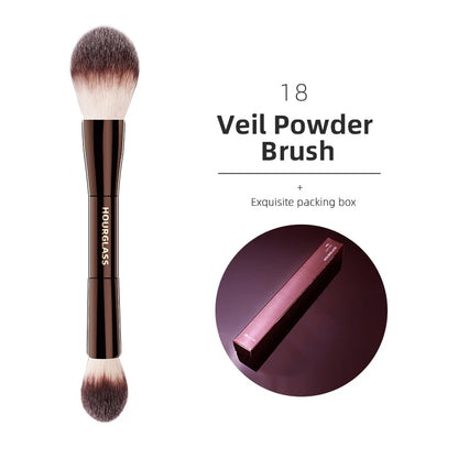 Pinceaux Maquillage Hourglass — Set Professionnel Visage & Yeux