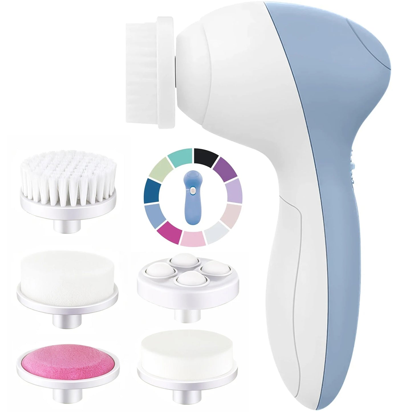 Brosse Nettoyante Électrique 5-en-1 — Massage & Nettoyage des Pores Visage