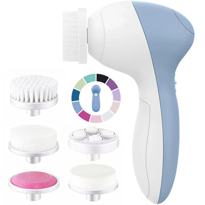 Brosse Nettoyante Électrique 5-en-1 — Massage & Nettoyage des Pores Visage