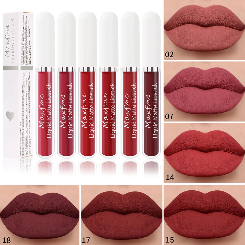 Rouge à Lèvres Velours Liquide — Longue Durée & Waterproof