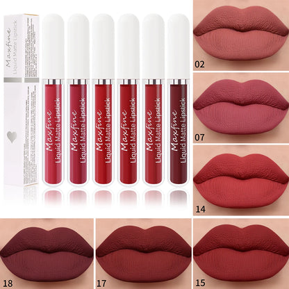 Rouge à Lèvres Velours Liquide — Longue Durée & Waterproof