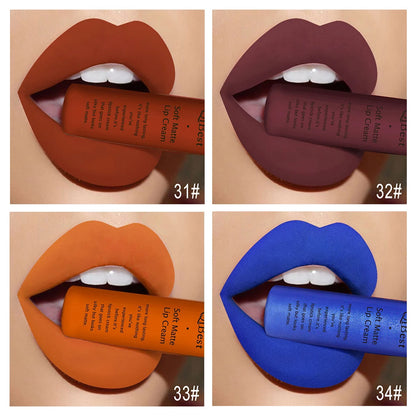 Brillant à Lèvres Velours Mat — Longue Durée & Waterproof