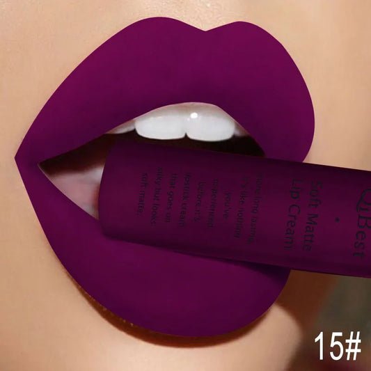 Brillant à Lèvres Velours Mat — Longue Durée & Waterproof