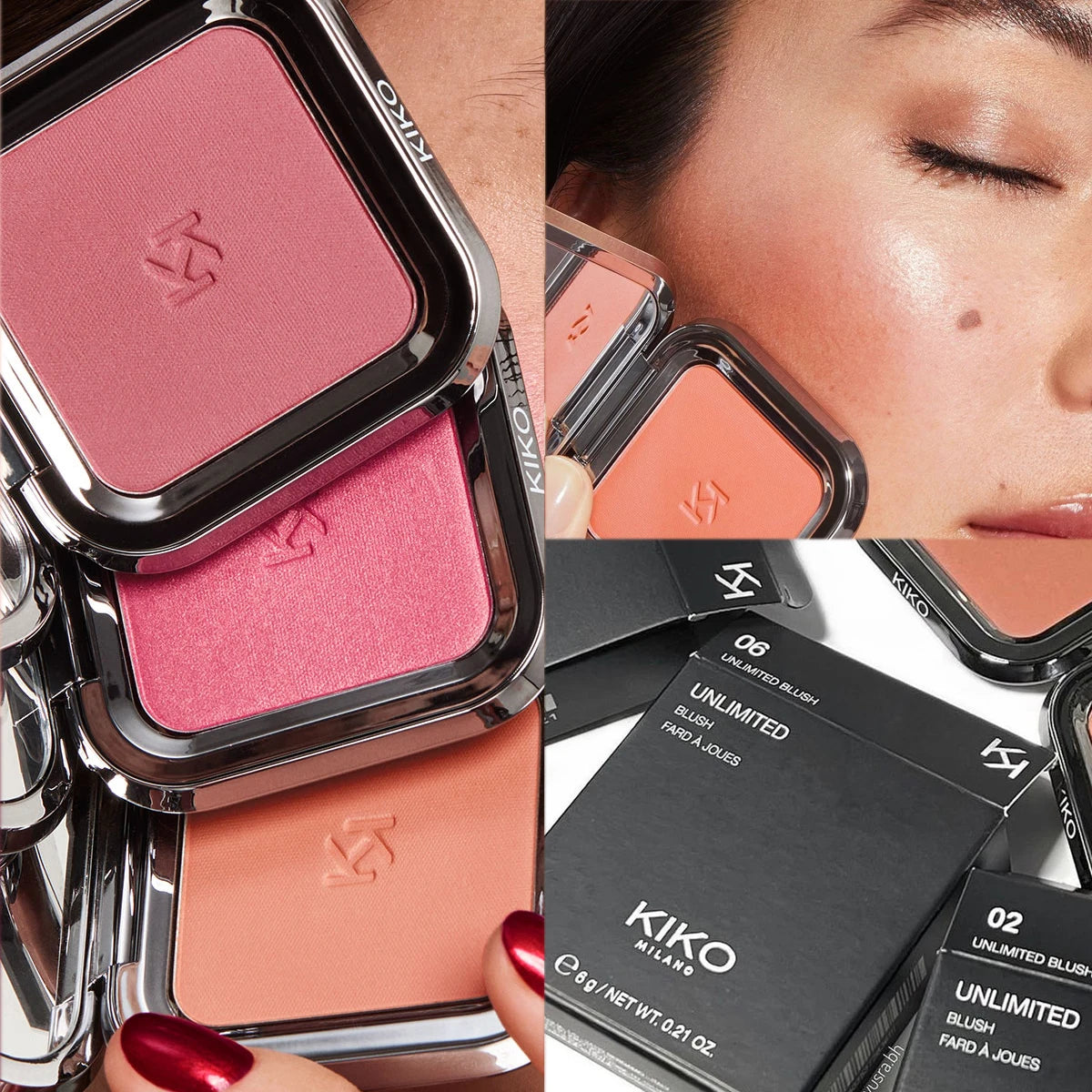 Blush Poudre KIKO Unlimited — Longue Tenue & Couleur Intense