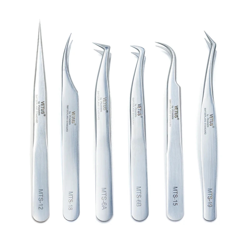 Pincettes VETUS MTS — Acier Inoxydable Antistatique Pointe Fine