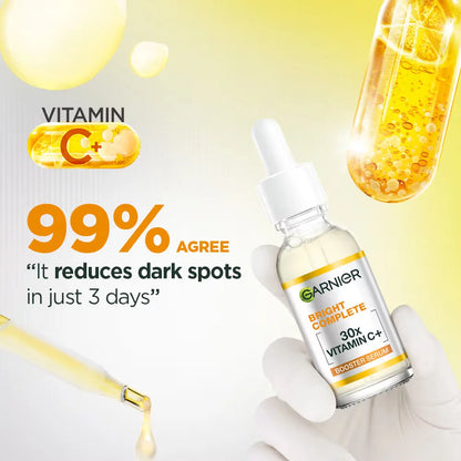Sérum Visage Garnier Bright Complete Vitamine C – Booster Éclat & Teint Uniforme 30ml