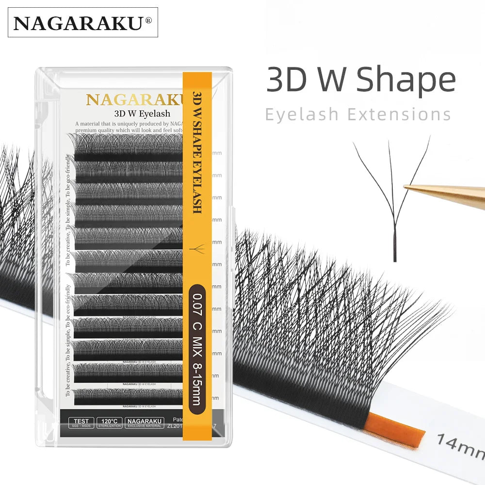 Faux Cils NAGARAKU 3D-8D — Volume Naturel & Regard Intense