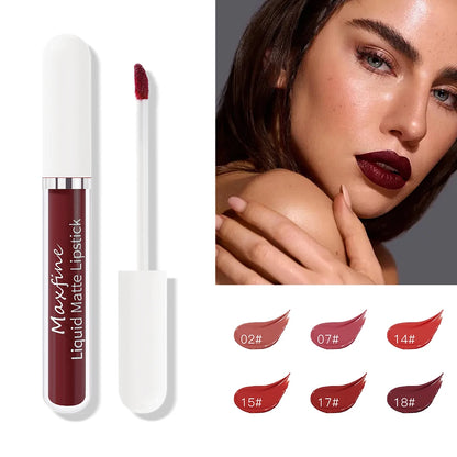 Rouge à Lèvres Velours Liquide — Longue Durée & Waterproof