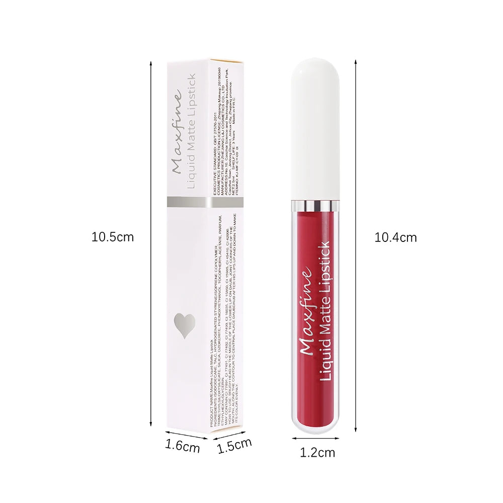 Rouge à Lèvres Velours Liquide — Longue Durée & Waterproof
