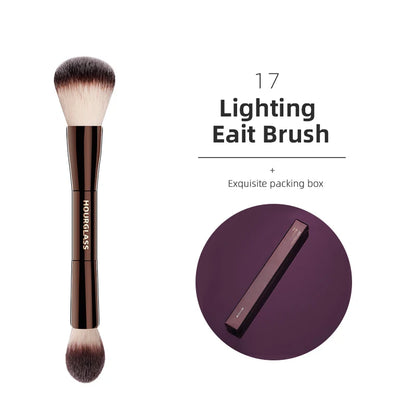 Pinceaux Maquillage Hourglass — Set Professionnel Visage & Yeux