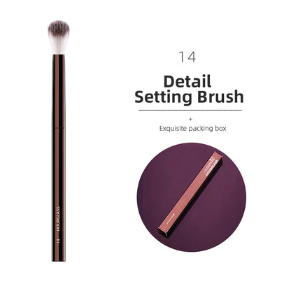 Pinceaux Maquillage Hourglass — Set Professionnel Visage & Yeux