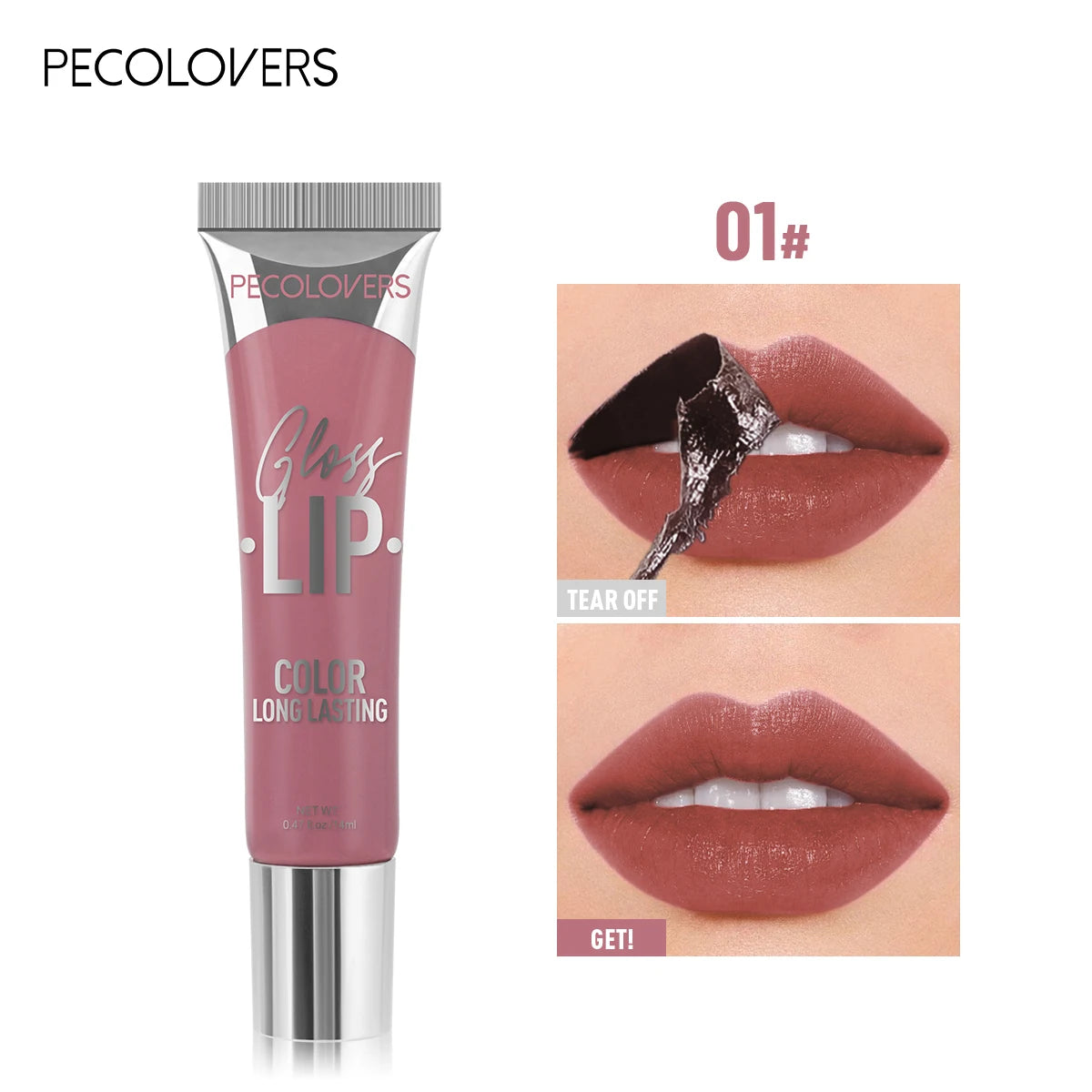 Gloss Peel-Off Teinté — Lèvres Brillantes & Hydratées