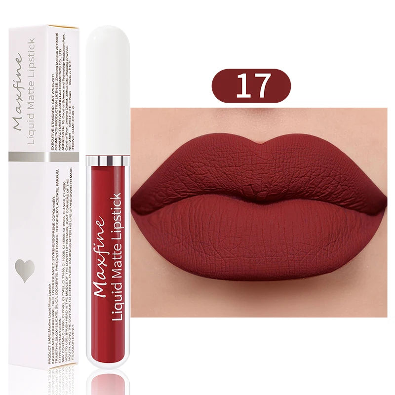 Rouge à Lèvres Velours Liquide — Longue Durée & Waterproof