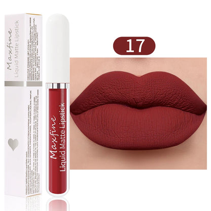 Rouge à Lèvres Velours Liquide — Longue Durée & Waterproof