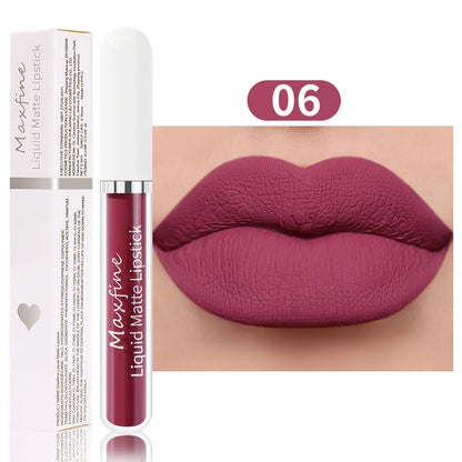 Rouge à Lèvres Velours Liquide — Longue Durée & Waterproof