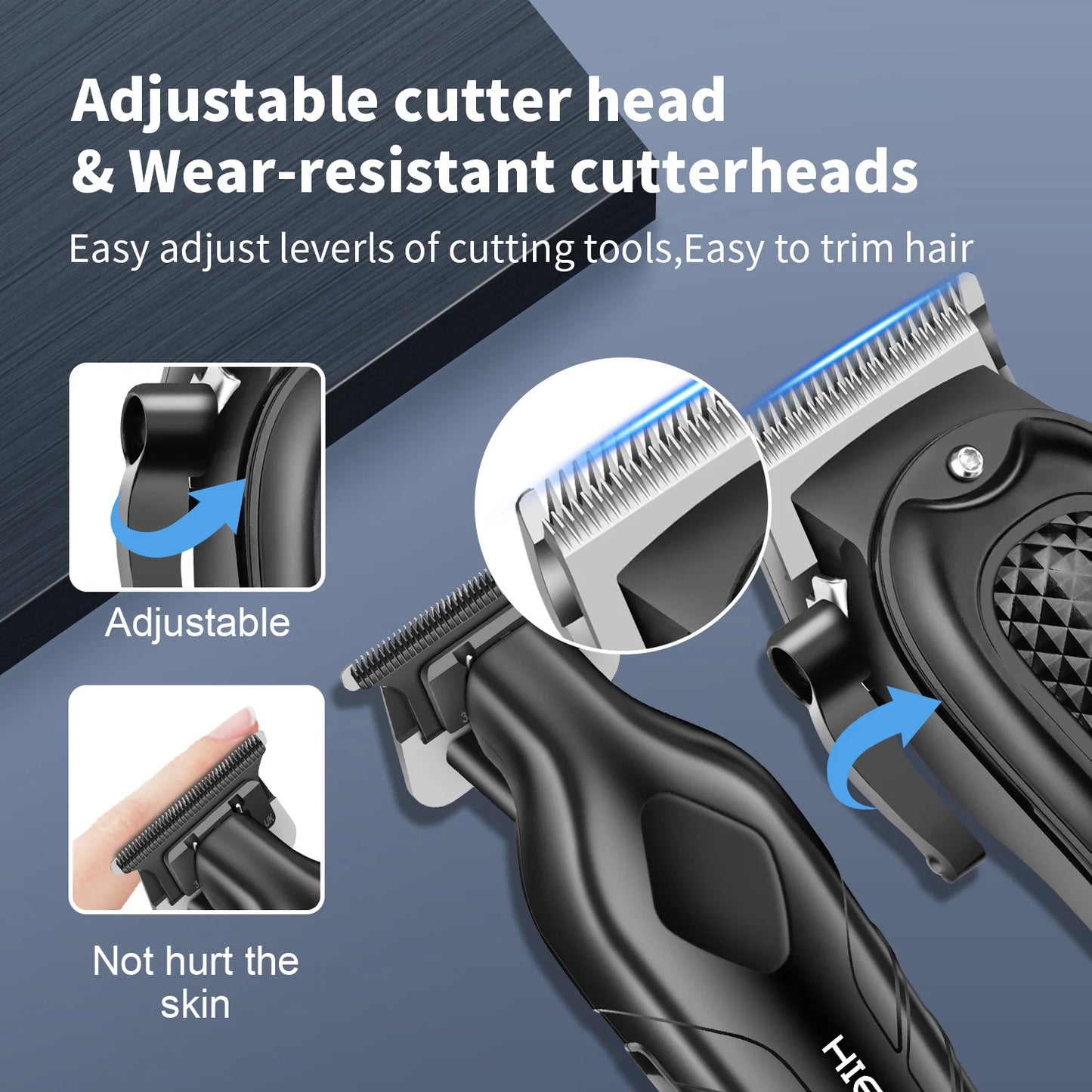 Hyena finition Machine électrique professionnelle tondeuses à cheveux électriques tondeuse à barbe Rechargeable hommes rasoir tondeuse à cheveux Kit