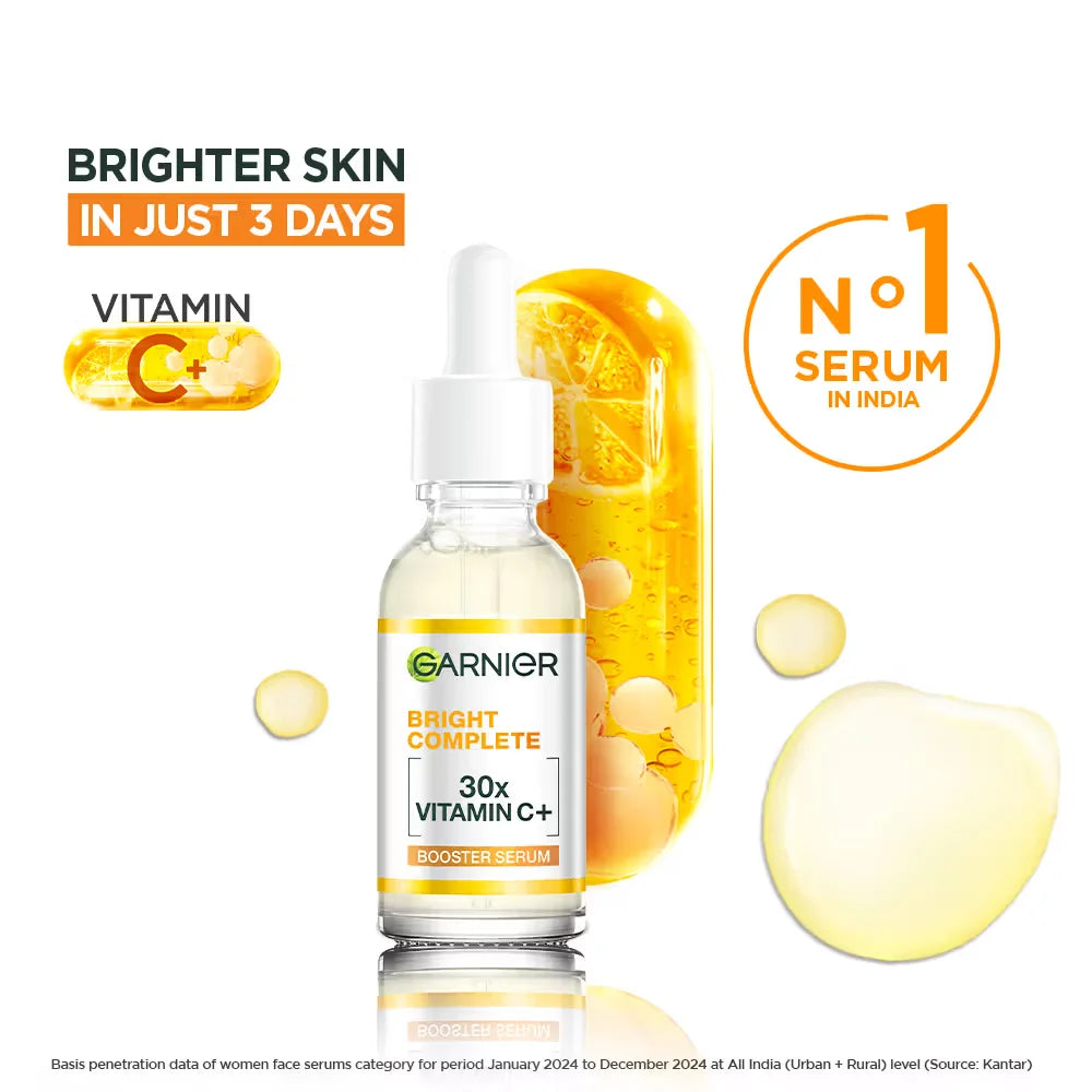 Sérum Visage Garnier Bright Complete Vitamine C – Booster Éclat & Teint Uniforme 30ml