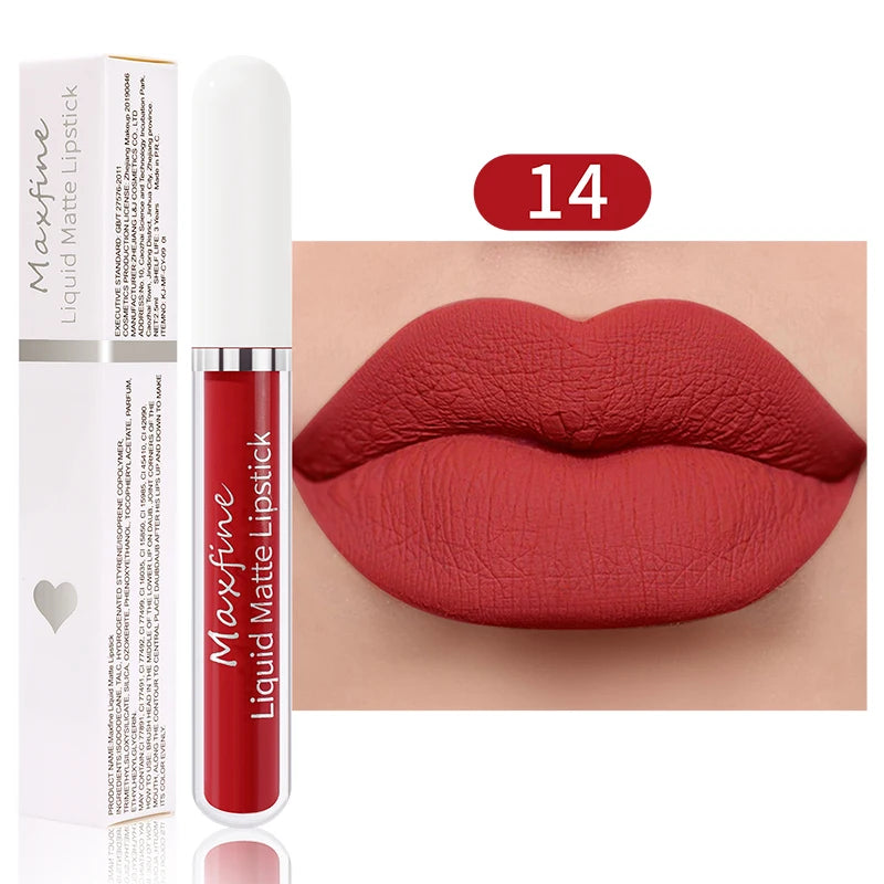 Rouge à Lèvres Velours Liquide — Longue Durée & Waterproof