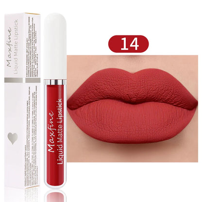 Rouge à Lèvres Velours Liquide — Longue Durée & Waterproof