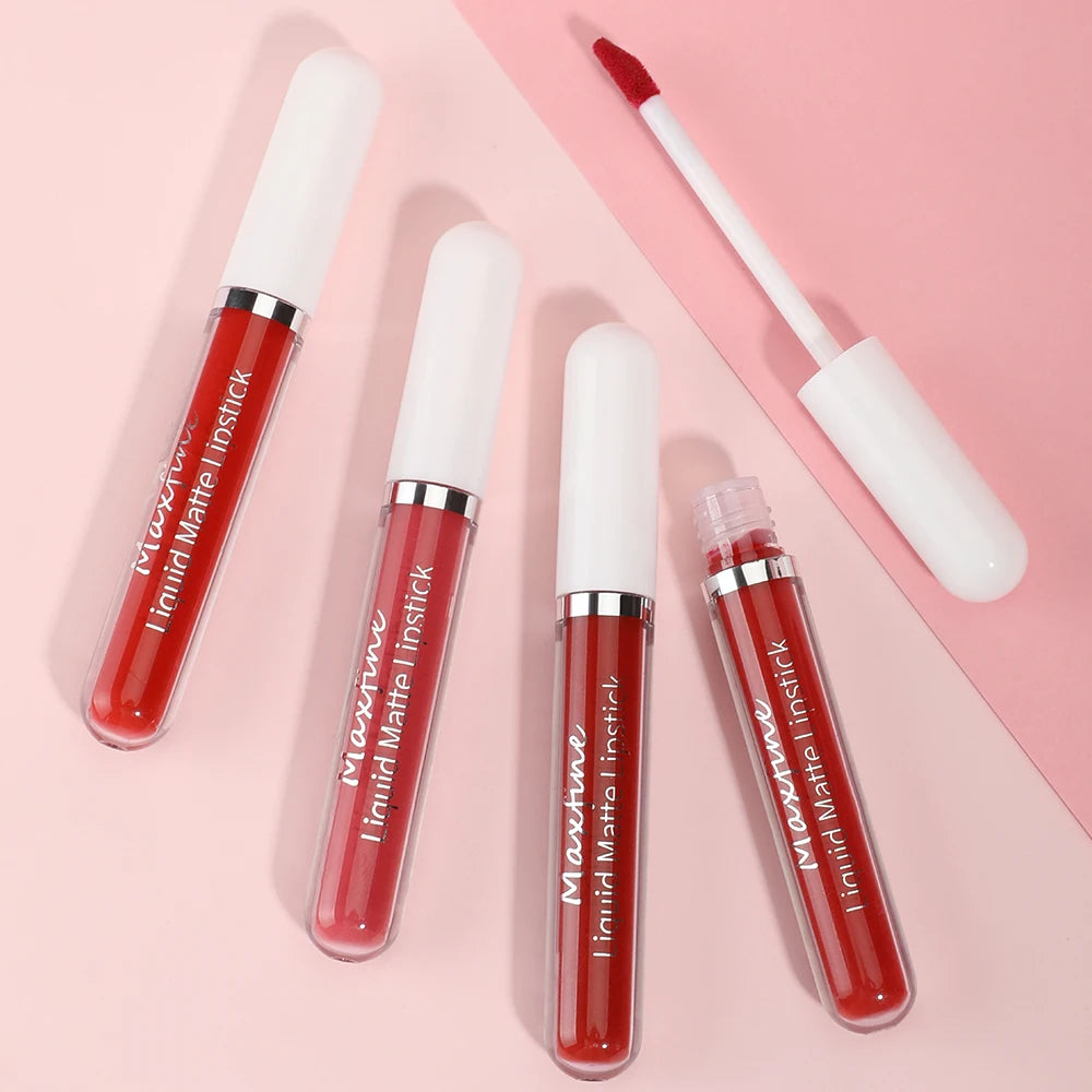 Rouge à Lèvres Velours Liquide — Longue Durée & Waterproof