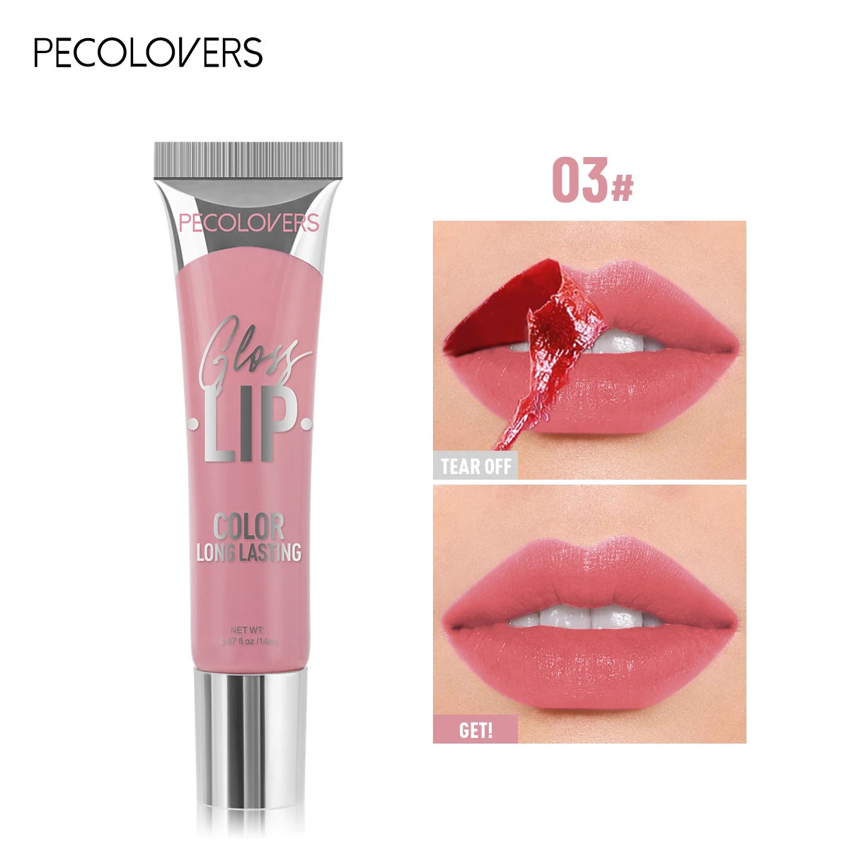 Gloss Peel-Off Teinté — Lèvres Brillantes & Hydratées