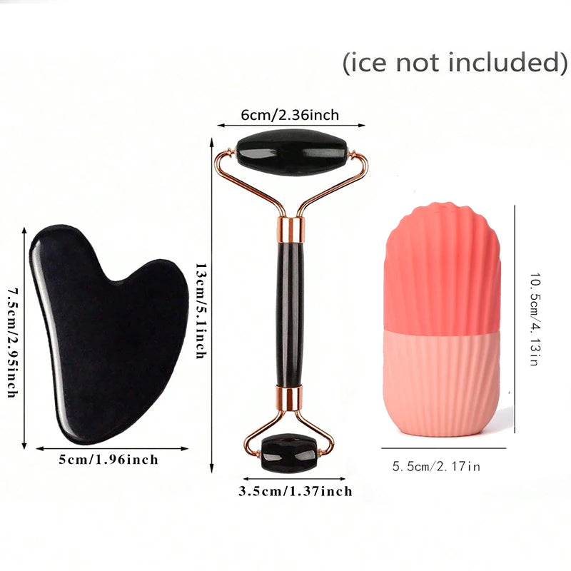 Rouleau de Glace Visage — Soin Raffermissant & Anti-Poches