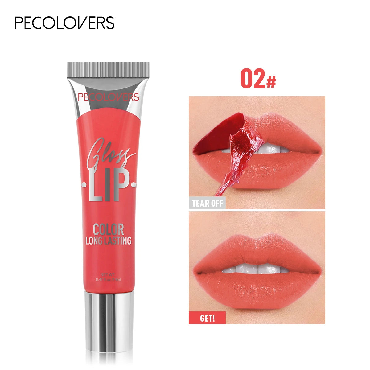 Gloss Peel-Off Teinté — Lèvres Brillantes & Hydratées