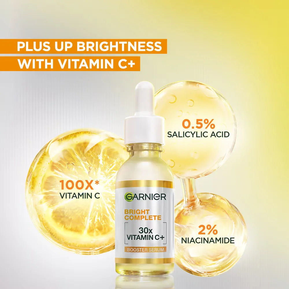 Sérum Visage Garnier Bright Complete Vitamine C – Booster Éclat & Teint Uniforme 30ml
