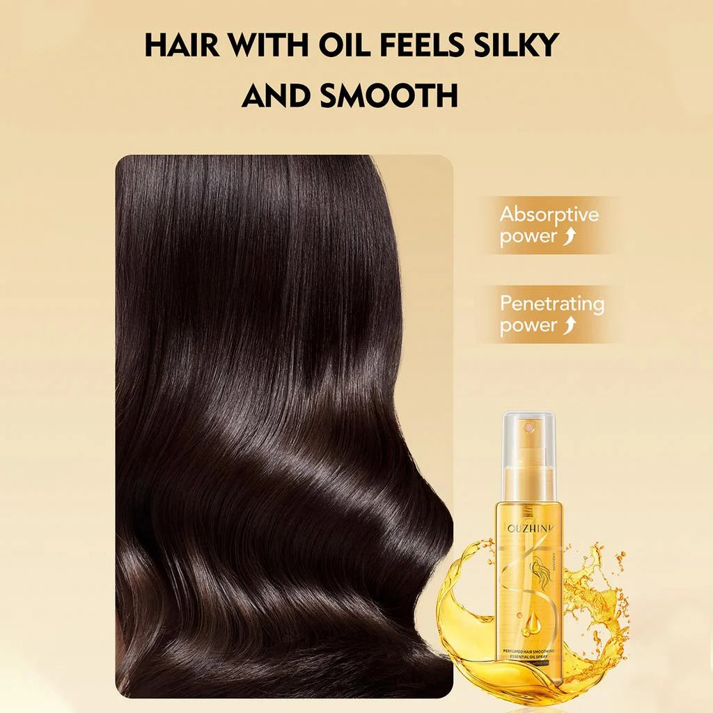 Spray Huile Essentielle Capillaire — Brillance, Réparation & Nutrition 100ml