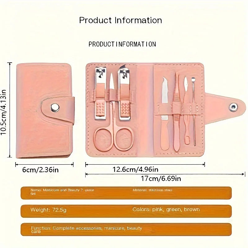 Kit Manucure Professionnel 30 Pièces — Acier Inoxydable