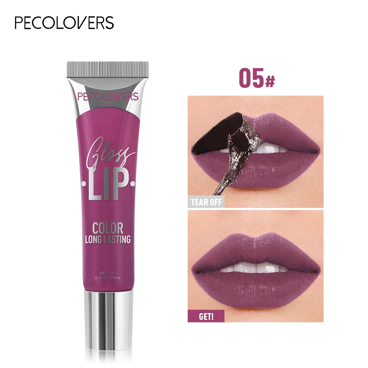 Gloss Peel-Off Teinté — Lèvres Brillantes & Hydratées