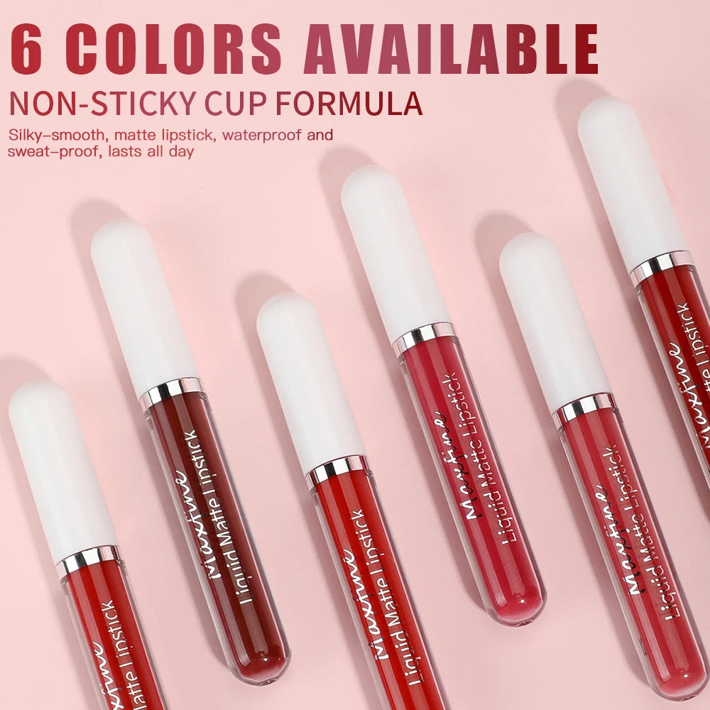 Rouge à Lèvres Velours Liquide — Longue Durée & Waterproof