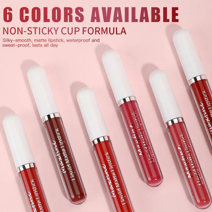 Rouge à Lèvres Velours Liquide — Longue Durée & Waterproof