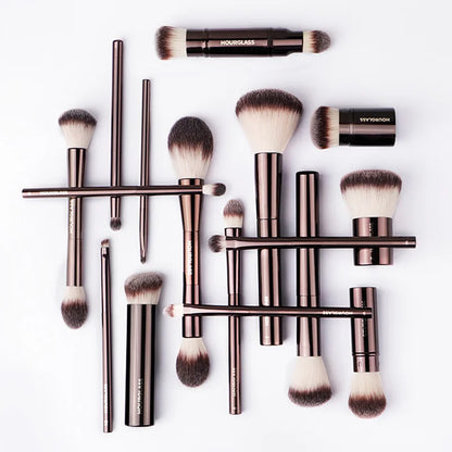 Pinceaux Maquillage Hourglass — Set Professionnel Visage & Yeux