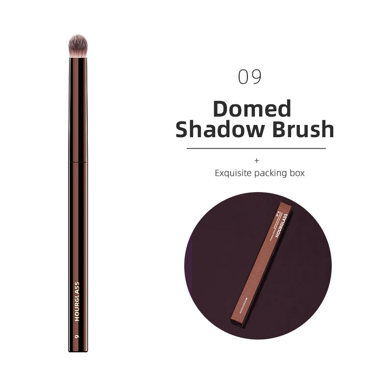 Pinceaux Maquillage Hourglass — Set Professionnel Visage & Yeux