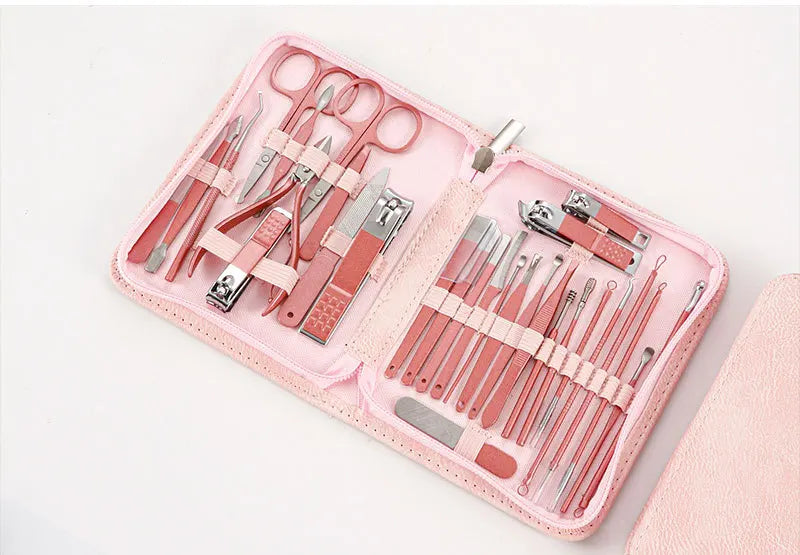Kit Manucure Professionnel 30 Pièces — Acier Inoxydable