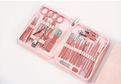 Kit Manucure Professionnel 30 Pièces — Acier Inoxydable