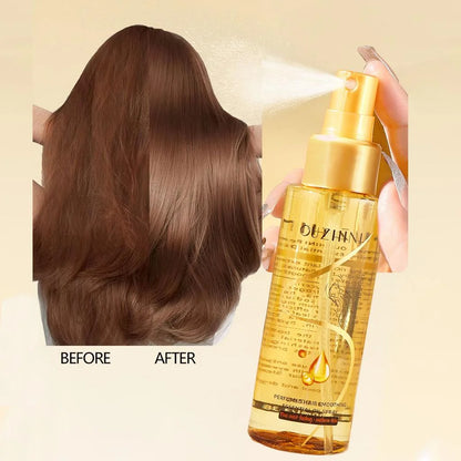 Spray Huile Essentielle Capillaire — Brillance, Réparation & Nutrition 100ml